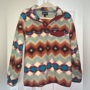 Patagonia Synchilla Timber Twist Southwestern Snap T Fleece